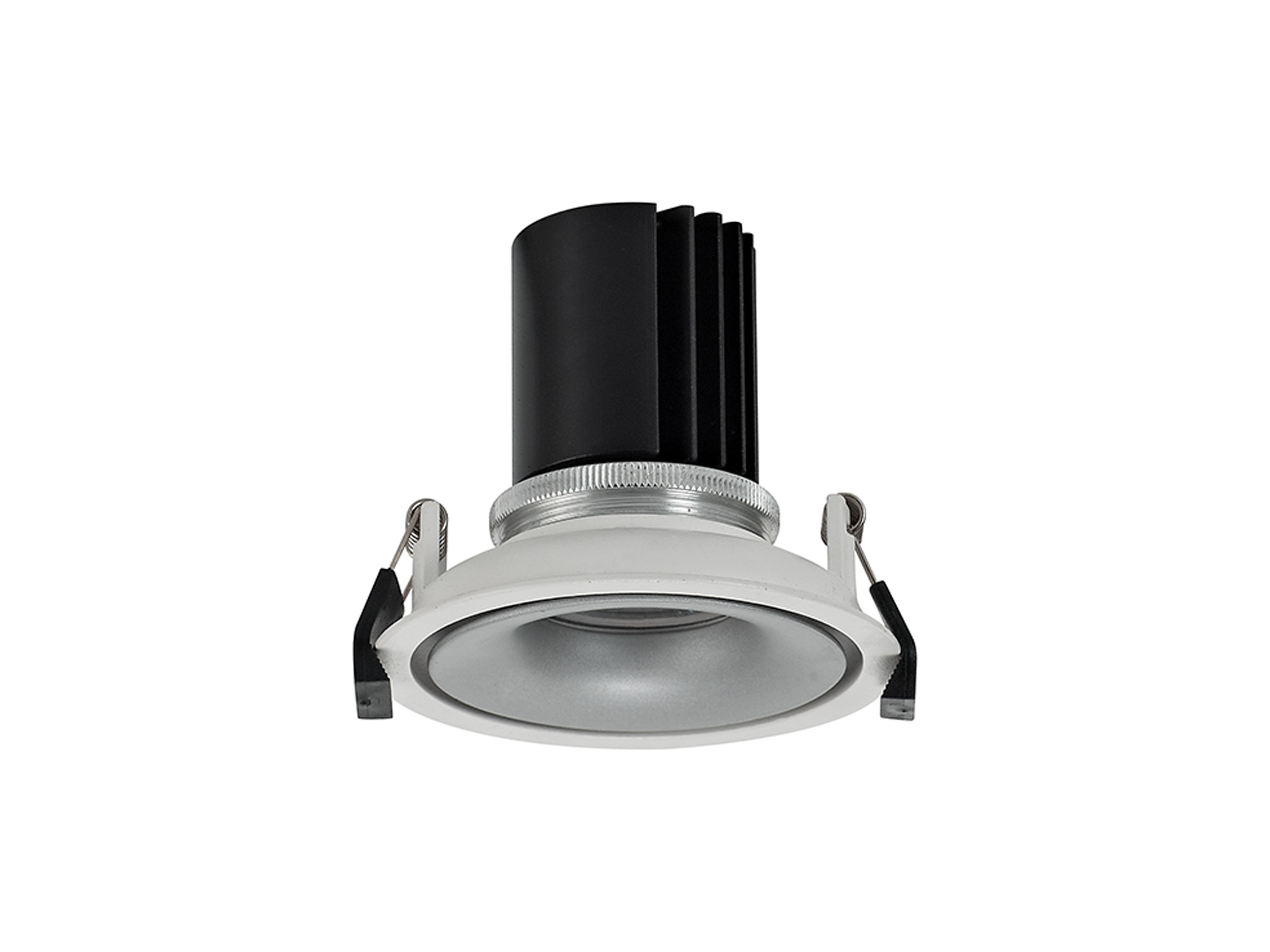 DM202117  Bolor 12 Tridonic Powered 12W 2700K 1200lm 12° CRI>90 LED Engine White/Silver Fixed Recessed Spotlight; IP20
